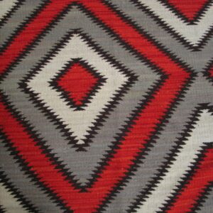 Contemporary Navajo Rug 5'×8' Hand-Woven Wool, Native American Tradition - detail view 4