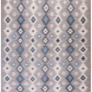 Contemporary Navajo Rug 9'×12' Hand-Woven Wool, Native American Tradition