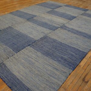 Contemporary Shaker-Style Carpet 9'Ã—12' Hand-Woven Wool - detail view 1
