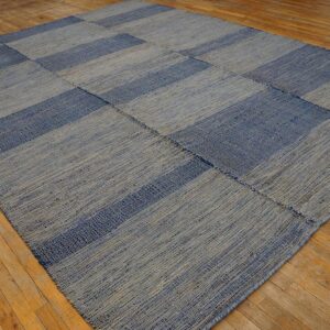 Contemporary Shaker-Style Carpet 9'Ã—12' Hand-Woven Wool - detail view 2