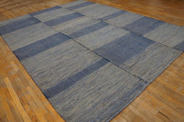 Contemporary shaker-style carpet 9'ã—12' hand-woven wool - detail view 2