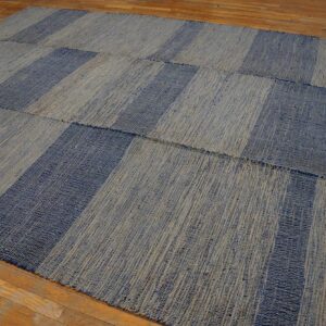 Contemporary Shaker-Style Carpet 9'Ã—12' Hand-Woven Wool - detail view 3