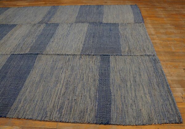 Contemporary shaker-style carpet 9'ã—12' hand-woven wool - detail view 6