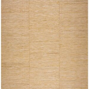 Contemporary Shaker Style Flat-Weave Rug 9'Ã—12' â€” Beige & Cream