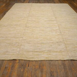 Contemporary Shaker Style Flat-Weave Rug 9'Ã—12' â€” Beige & Cream - detail view 1