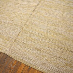 Contemporary Shaker Style Flat-Weave Rug 9'Ã—12' â€” Beige & Cream - detail view 3