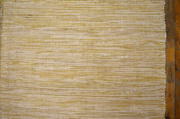 Contemporary shaker style flat-weave rug 9'ã—12' â€” beige & cream - detail view 4