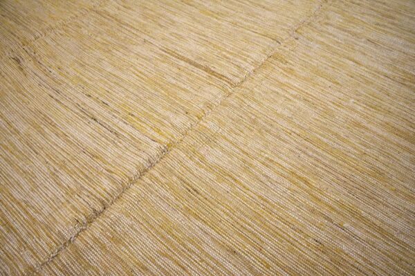 Contemporary shaker style flat-weave rug 9'ã—12' â€” beige & cream - detail view 5