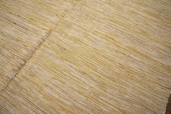 Contemporary shaker style flat-weave rug 9'ã—12' â€” beige & cream - detail view 6