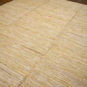 Contemporary Shaker Style Flat-Weave Rug 9'Ã—12' â€” Beige & Cream - detail view 7