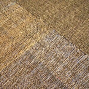 Contemporary Shaker Style Flat-Weave Rug â€” Brown Field - detail view 4