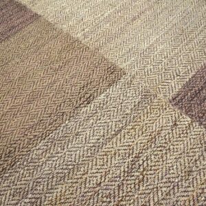 Contemporary Shaker Style Flat-Weave Rug â€” Earth-Tones - detail view 2