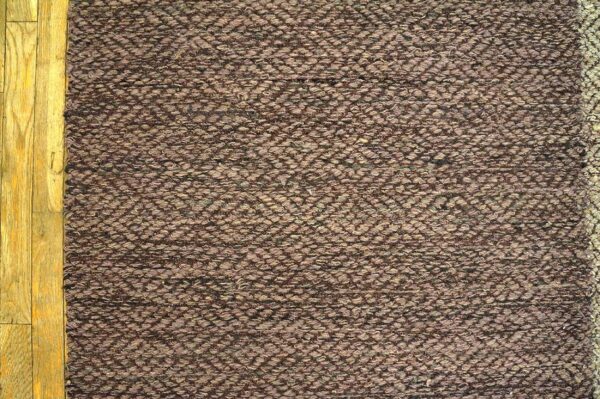 Contemporary shaker style flat-weave rug â€” earth-tones - detail view 4