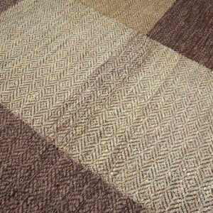 Contemporary Shaker Style Flat-Weave Rug â€” Earth-Tones - detail view 5
