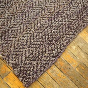 Contemporary Shaker Style Flat-Weave Rug â€” Earth-Tones - detail view 7