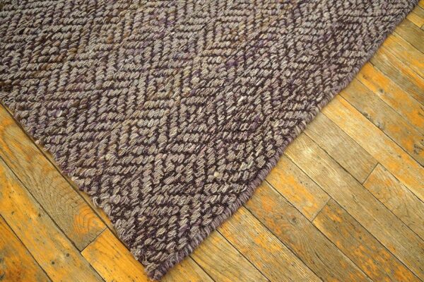 Contemporary shaker style flat-weave rug â€” earth-tones - detail view 7