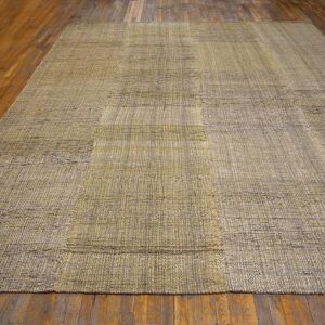 Contemporary Shaker Style Flat-Weave Rug 10'Ã—14' â€” Earth Tones, Allover Design - detail view 1