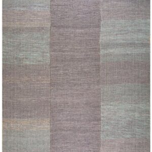Contemporary Shaker Style Flat-Weave Rug â€” Gray-Brown Color