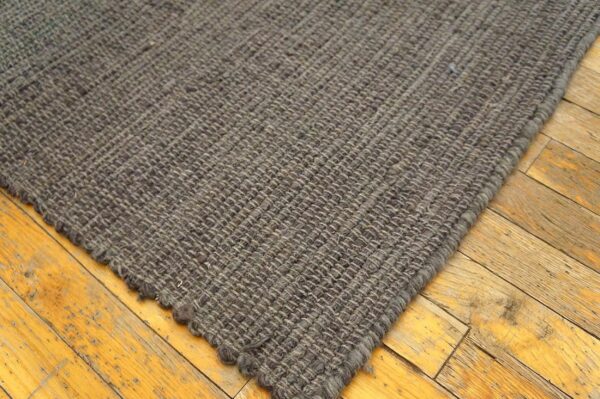 Contemporary shaker style flat-weave rug â€” gray-brown color - detail view 9