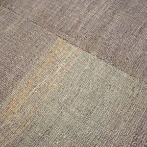 Contemporary Shaker Style Flat-Weave Rug â€” Gray-Brown Color - detail view 2