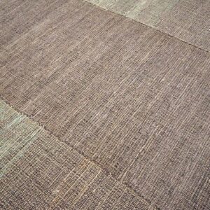 Contemporary Shaker Style Flat-Weave Rug â€” Gray-Brown Color - detail view 3