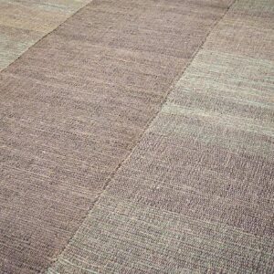 Contemporary Shaker Style Flat-Weave Rug â€” Gray-Brown Color - detail view 7