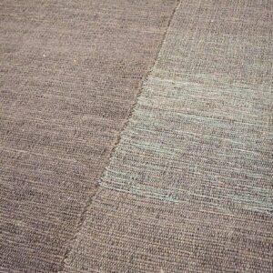 Contemporary Shaker Style Flat-Weave Rug â€” Gray-Brown Color - detail view 8