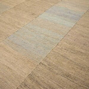 Contemporary Shaker Style Flat-Weave Rug â€” Gray Square Design - detail view 7