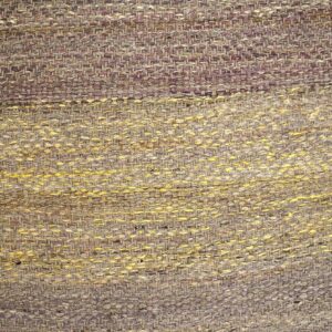 Contemporary Shaker Style Flat-Weave Rug â€” Gray & Yellow Combination - detail view 3