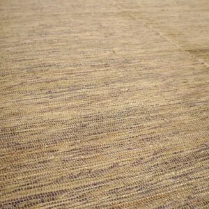 Contemporary Shaker Style Flat-Weave Rug â€” Light Brown Ground - detail view 4