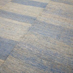 Contemporary Shaker Style Flat-Weave Rug 8'Ã—11' â€” Multi Blue Ground - detail view 7