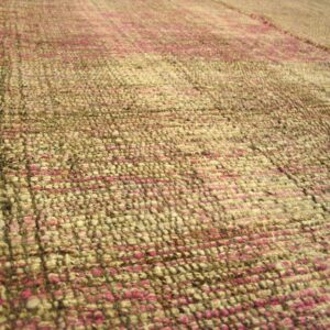 Contemporary Shaker Style Flat-Weave Rug â€” Multi Rose Color - detail view 9