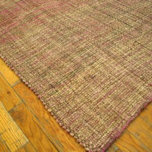Contemporary Shaker Style Flat-Weave Rug â€” Multi Rose Color - detail view 11