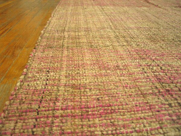Contemporary shaker style flat-weave rug â€” multi rose color - detail view 1
