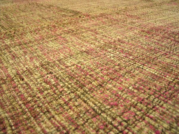 Contemporary shaker style flat-weave rug â€” multi rose color - detail view 5
