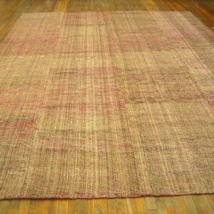 Contemporary Shaker Style Flat-Weave Rug â€” Multi Rose Color - detail view 6