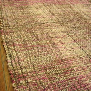 Contemporary Shaker Style Flat-Weave Rug â€” Multi Rose Color - detail view 7