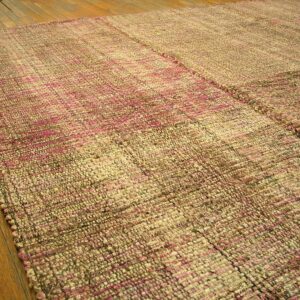 Contemporary Shaker Style Flat-Weave Rug â€” Multi Rose Color - detail view 8