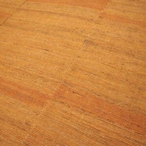 Contemporary Shaker Style Flat-Weave Rug 10'Ã—14' â€” Orange Color - detail view 2