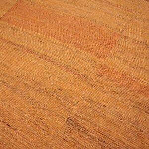 Contemporary Shaker Style Flat-Weave Rug 10'Ã—14' â€” Orange Color - detail view 4