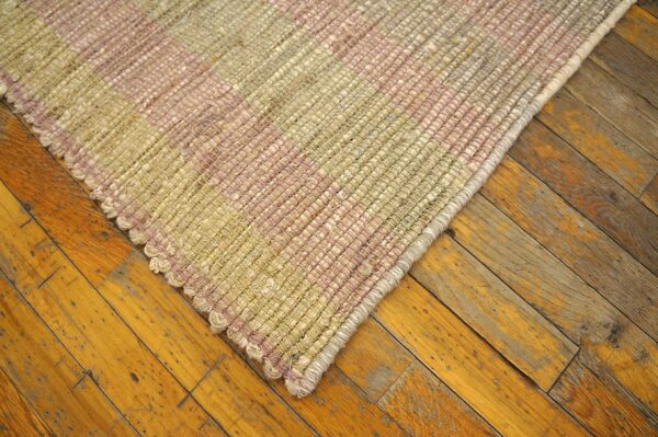 Contemporary shaker style flat-weave rug 9'ã—13' â€” refined decorative composition - detail view 9