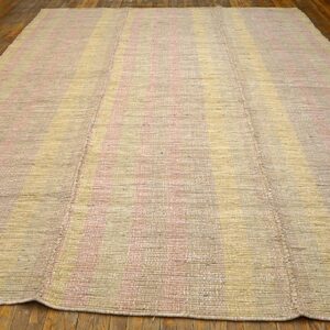 Contemporary Shaker Style Flat-Weave Rug 9'Ã—13' â€” Refined Decorative Composition - detail view 1