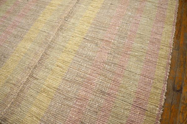 Contemporary shaker style flat-weave rug 9'ã—13' â€” refined decorative composition - detail view 3