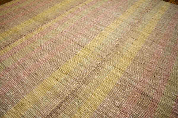 Contemporary shaker style flat-weave rug 9'ã—13' â€” refined decorative composition - detail view 5