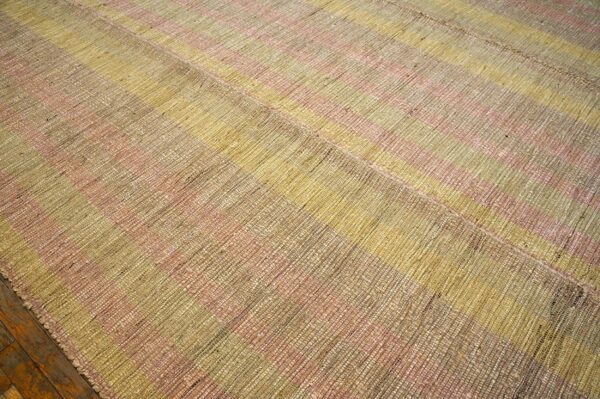 Contemporary shaker style flat-weave rug 9'ã—13' â€” refined decorative composition - detail view 7
