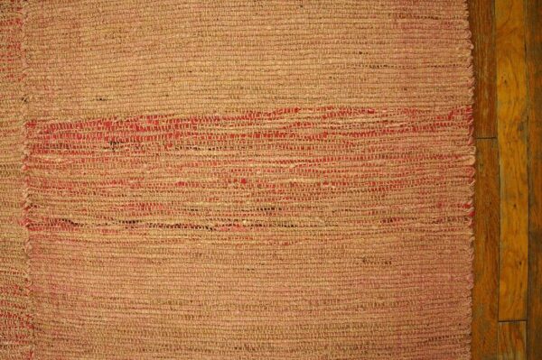 Contemporary shaker style flat-weave rug 10'ã—14' â€” rose background - detail view 4
