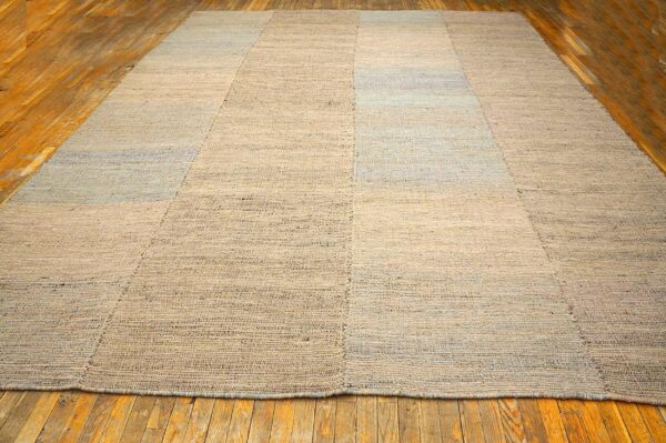 Contemporary shaker style flat-weave rug â€” special multicolor - detail view 1