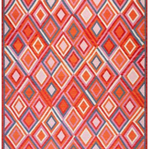 Contemporary Southwestern Style Carpet 9'×12' Hand-Woven Wool