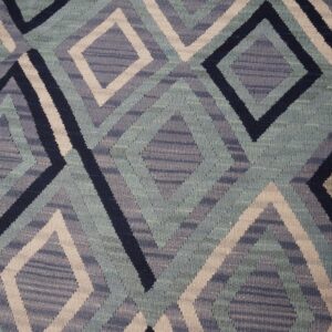Contemporary Southwestern Style Carpet 9'Ã—12' Hand-Woven Wool - detail view 1