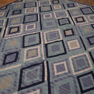 Contemporary Southwestern Style Carpet 9'Ã—12' Hand-Woven Wool - detail view 2
